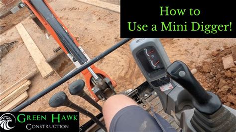 how do i use a mini digger|how to drive mini excavator.